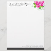 Florist Letterhead Custom Briefhoofd (Voorkant)