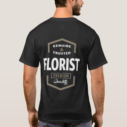 Florist Logo Gift Ideeën T-shirt (Achterkant)
