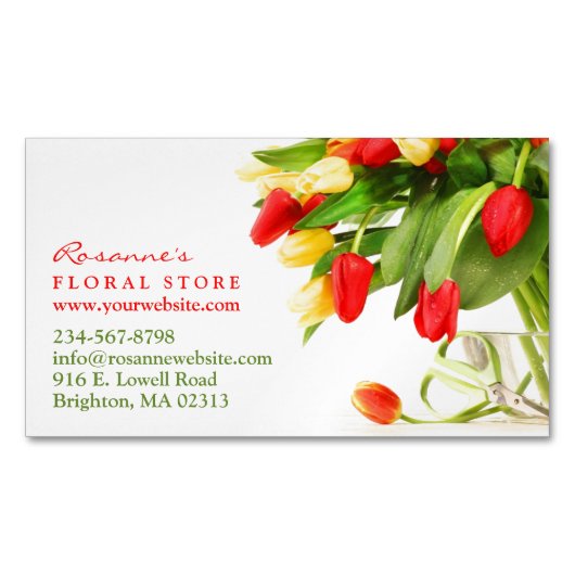 Florist Magnetisch Visitekaartje (Voorkant)