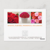 Florist Mode Marketing Promoties Briefkaart (Achterkant)