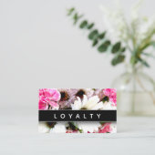 Florist Modern Elegant Professional Trendy Pattern Afsprakenkaartje (Staand voorkant)