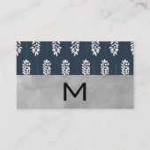 Florist | Monogram en Waterverf blok Visitekaartje (Voorkant)