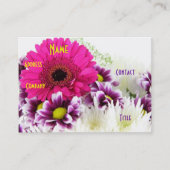 Florist - Paarse Bouquet III Visitekaartje (Voorkant)