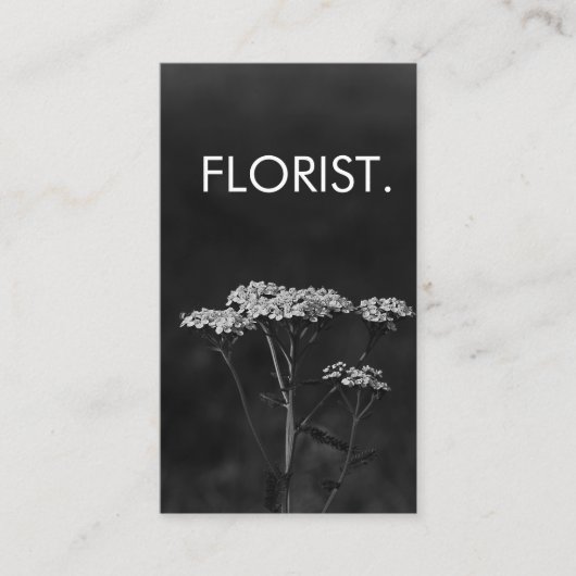 Florist Photo Visitekaartje Elegant (Voorkant)