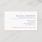 Florist Professional QR Code Logo Moderne Zaken Visitekaartje (Achterkant)