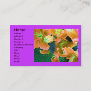 "Florist"-profielkaart Visitekaartje