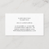 Florist Roos Gold Visitekaartje (Achterkant)