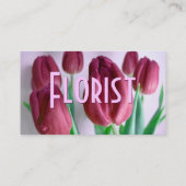 Florist - Rosey Tulips Visitekaartje (Achterkant)