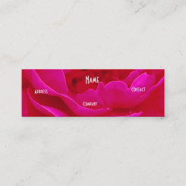 Florist - Roze groen Roos Mini Visitekaartje