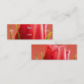 Florist - Roze Rose Mini Visitekaartje (Voorkant / Achterkant)