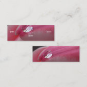 Florist - Roze Rose Mini Visitekaartje (Voorkant / Achterkant)