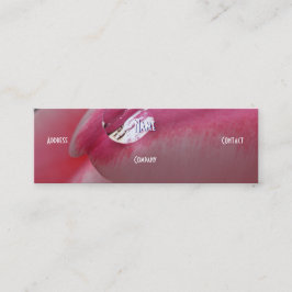 Florist - Roze Rose Mini Visitekaartje