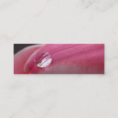 Florist - Roze Rose Mini Visitekaartje (Achterkant)