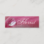 Florist - Roze Rose Mini Visitekaartje (Achterkant)