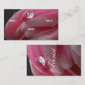 Florist - Roze Rose Visitekaartje (Voorkant / Achterkant)