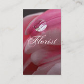 Florist - Roze Rose Visitekaartje (Achterkant)