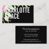 Florist roze ventilator Gepersonaliseerd Visitekaartje (Voorkant / Achterkant)