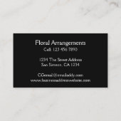 Florist roze ventilator Gepersonaliseerd Visitekaartje (Achterkant)