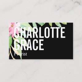 Florist roze ventilator Gepersonaliseerd Visitekaartje