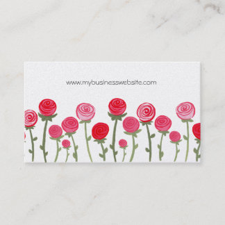 Florist Rozen Elegant aangepast Visitekaartje