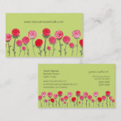 Florist Rozen Elegant aangepast Visitekaartje (Voorkant / Achterkant)