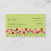 Florist Rozen Elegant aangepast Visitekaartje (Achterkant)