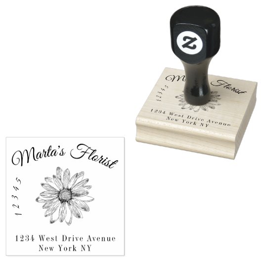 Florist Rubberstempel (Gestempeld)