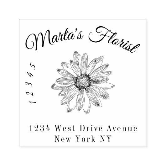 Florist Rubberstempel (Afrduk)