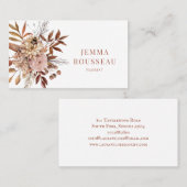 Florist Rustic Floral Visitekaartje (Voorkant / Achterkant)