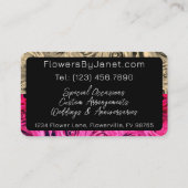 Florist Small Business Rozen Flowers Floral Visitekaartje (Achterkant)