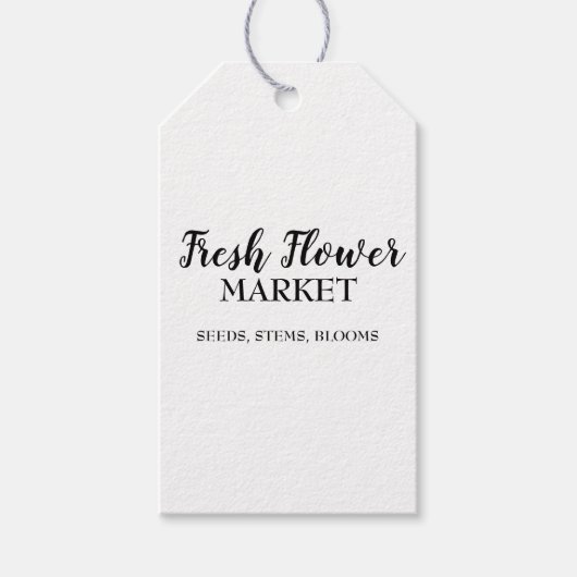 Florist van de markt voor verse bloemkool cadeaulabel (Voorkant)