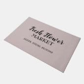 Florist van de markt voor verse bloemkool deurmat (Schuin)