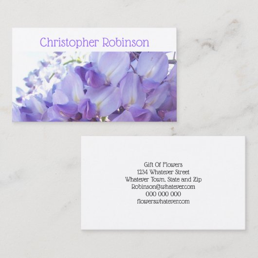 Florist Visitekaartje (Voorkant / Achterkant)