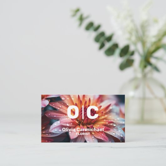 Florist Visitekaartje (Staand voorkant)