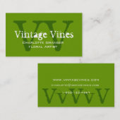 Florist  Visitekaartje Green (Voorkant / Achterkant)