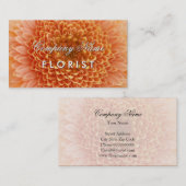 Florist-visitekaartje met bloemfoto visitekaartje (Voorkant / Achterkant)