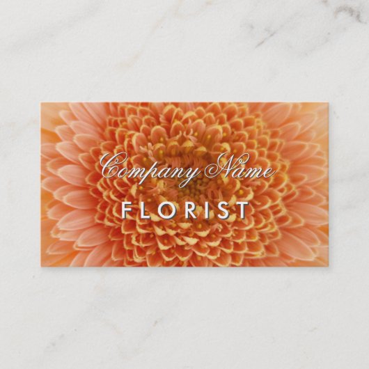 Florist-visitekaartje met bloemfoto visitekaartje (Voorkant)