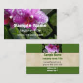 florist visitekaartje orchid dubbelzijdig aangepas (Voorkant / Achterkant)