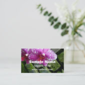 florist visitekaartje orchid dubbelzijdig aangepas (Staand voorkant)