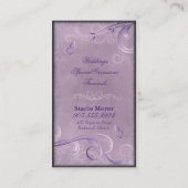 Florist Visitekaartje Roze Paarse zwendelvlinder (Achterkant)