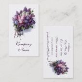  Florist Visitekaartjes Lavender Floral (Voorkant / Achterkant)