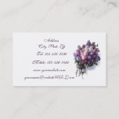  Florist Visitekaartjes Lavender Floral (Achterkant)