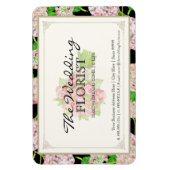 Florist Wedding Business Bouquet Pink Hydrangea Magneet (Verticaal)