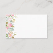 Floristabels gouden visitekaartje (Achterkant)