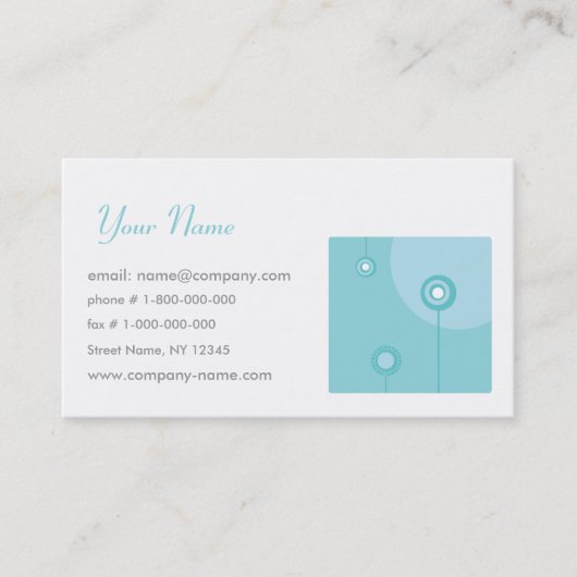 Floristics Visitekaartje (Voorkant)