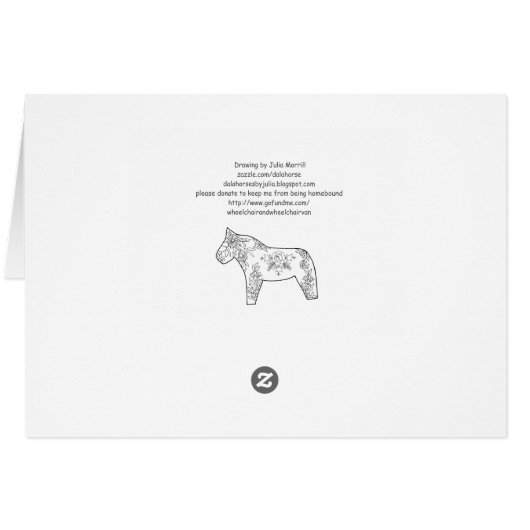 Floristisch paard (Achterkant Horizontaal)