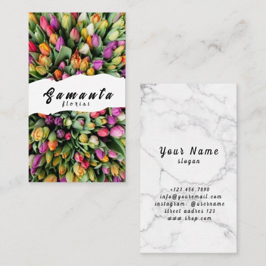 Floristisch Visitekaartje (Voorkant / Achterkant)