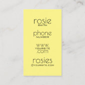 Floristisch Visitekaartje (Achterkant)