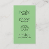 Floristisch Visitekaartje (Achterkant)