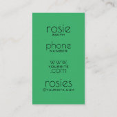 Floristisch Visitekaartje (Achterkant)